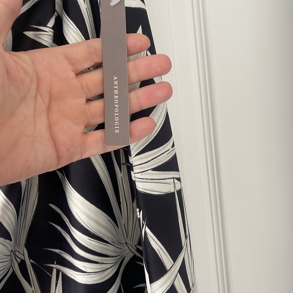 Hutch Anthropologie Isla Bias Midi Skirt Sz 18W Palm Leaf Print  Resort NWT - Picture 5 of 7